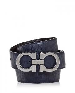 Мужской двойной кожаный ремень Gancini Ferragamo