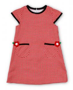 Платье в клетку гусиная лапка с цветами Florence Eiseman, No Color