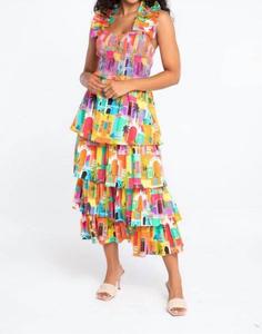 Платье Фриды в мульти Alden Adair
