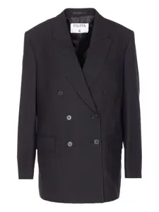 Двубортный пиджак Filippa K, черный