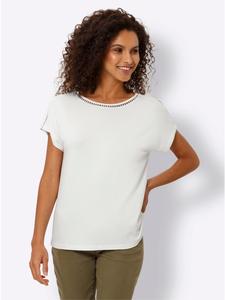 Рубашка с круглым вырезом цвета экрю Heine