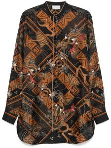 Pierre-Louis Mascia рубашка с алоэ, черный