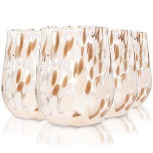 Набор стаканов для напитков Кюрасао - 4 штуки Sänger, коричневый/бежевый/белый/прозрачный