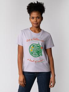 Футболка wat? Apparel T-Shirt Life is better with ramen, цвет Lavender