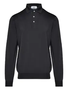 Рубашка поло с длинными рукавами Lardini, серый