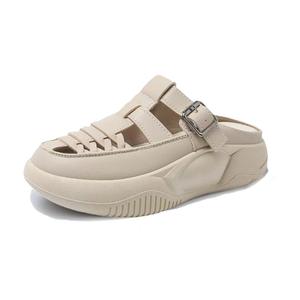 Женские сандалии с закрытым носком, устойчивые к истиранию MADALLO, Khaki