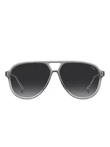 Солнцезащитные очки в круглой оправе HUGO, серый