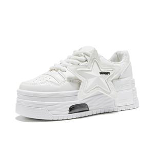 Дышащие легкие нескользящие увеличивающие рост низкие кеды для скейтбординга женские Georgina Goodman, белый