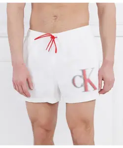 Пляжные шорты Regular fit Calvin Klein Swimwear, белый