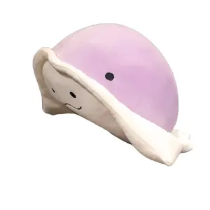 Плюшевая кукла из пуха и хлопка аллигатор, высота 25 см Fluffy bear, фиолетовый