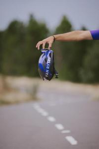 VAN RYSEL Велосипедный шлем для шоссейного велосипеда RCR-F Aero Mips фиолетовый/прозрачный