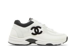 Кроссовки Chanel Wmns CC Logo Sneaker White Black, белый