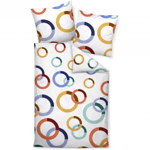 Постельное белье Janine «модерн арт S42126-02 135Х200, 80х80», на молнии, цвет blau siena