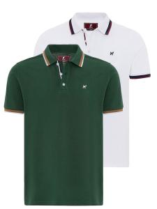 Рубашка Williot, темно-зеленый/белый