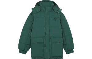 Куртка утепленная с капюшоном Fox-patch Maison Kitsune, bottle зеленый