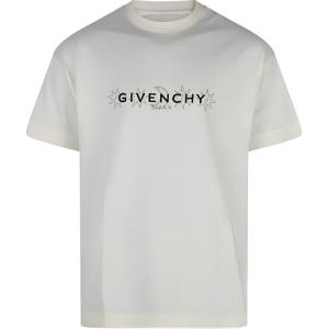 Стандартная футболка с коротким рукавом Givenchy, слоновая кость