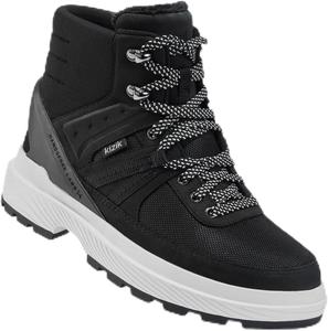 Женские ботинки Kizik Sierra Slip On: прочная резиновая подошва для любой местности, зимнего снега, походов или повседневной городской носки - стандартная ширина, Black/White