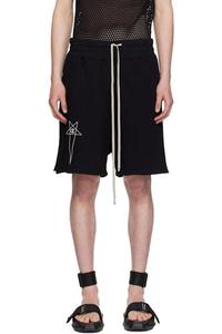 Черные шорты Champion Edition из французского трикотажа Rick Owens