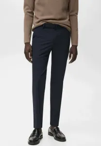 Брюки чинос из эластичной ткани Mango, Dark Blue