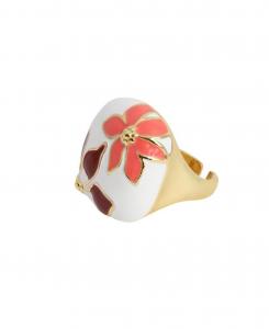 Женское кольцо "Амариллис" SOHI, White