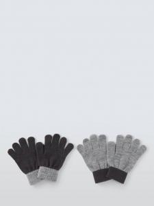 Детские вязаные перчатки John Lewis, Pack of 2, Grey Multi