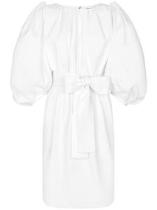 Dolce & Gabbana платье с объемными рукавами, белый