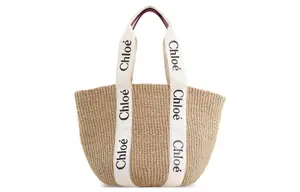 Сумка-корзина Chloé Woody из натуральных волокон, сумка-шоппер, хозяйственная сумка, женская сумка Tubas от Chloé