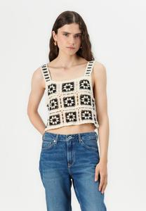 Топ NMTAMINNA Noisy May, кремовый