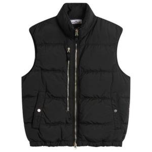 Жилет из нейлона и металлического эконила Stone Island, черный