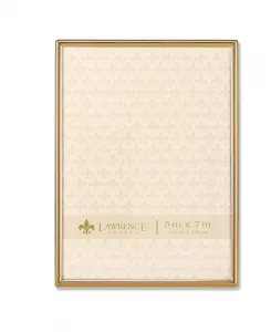 Рамка для фотографий из простого металла цвета золота — 5" x 7" Lawrence Frames, gold