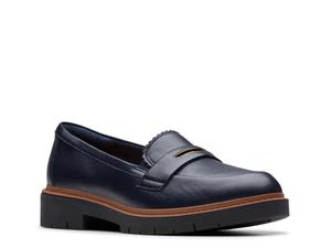 Лоферы Clarks Westlynn Glow Loafer, Navy Leather