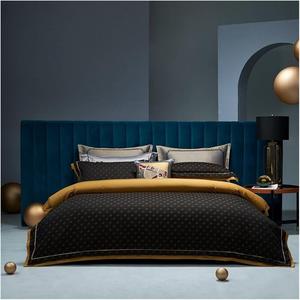 HASMI Комплект постельного белья Luxury 800TC Cotton коричневый бохо геометрия кулирный жаккард Color 2