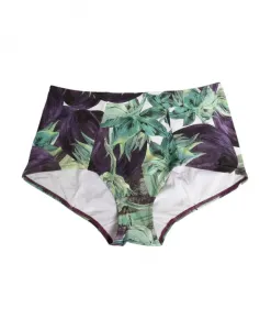 Трусы с высокой талией и баклажановым узором Dolce & Gabbana, мультиколор