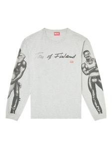 Diesel толстовка Foundation Box из коллаборации с Tom of Finland, серый