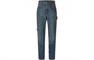 Джинсы FW23 мужские чернильно-синие LOUIS VUITTON, с подарочной упаковкой