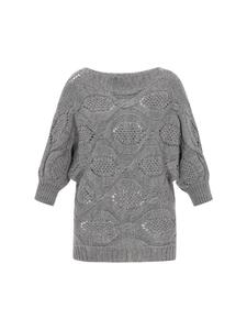 Женский свитер серого меланжа Usha