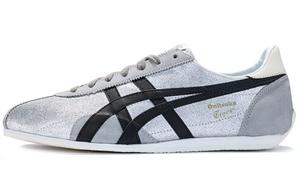 Кроссовки для бега Runspark унисекс с низким верхом, серебристо-черные Onitsuka Tiger