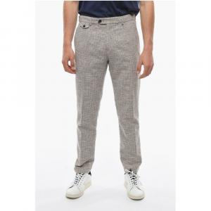 Брюки RAVAL с одинарной складкой и нагрудным карманом, узор «гусиная лапка» Cruna, Multicolor