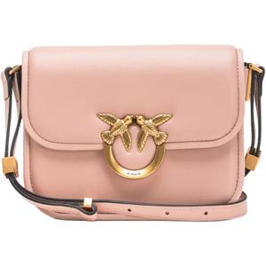 PINKO Сумка через плечо Love Birds Series Calfskin для женщин розовая