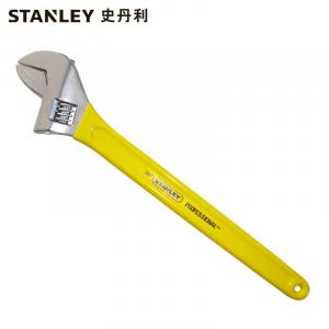 Stanley Разводной ключ STANLEY желтого цвета с пластиковым покрытием Разводной ключ 24 дюйма с открытой пластиной, живой рот 97-797-23 Эксклюзивно для Enterprise