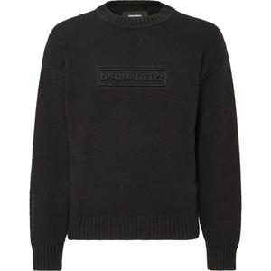 Dsquared 2 Вязаный пуловер с круглым вырезом и логотипом Dsquared2