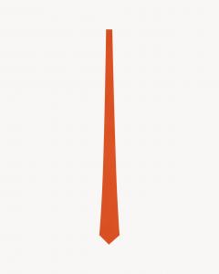 Галстук из шелка хабутай SAINT LAURENT, оранжевый