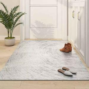 AOVOC Ковер 100х120 см из ПВХ для прихожей, вертикальный узор, моющийся, модель MNJ-PG12