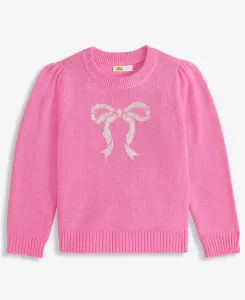 Детская блестящая кофта с бантом для девочек 5-20 Epic Threads, розовый