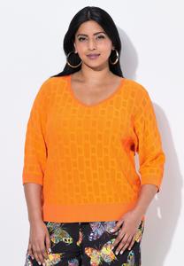 Джемпер Ulla Popken Jumper, Mandarin/Orange