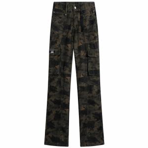Джинсы Unisex утепленные и с флисовой подкладкой Cargo Mackyo, camouflage fleece-lined