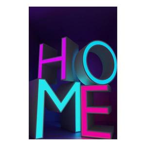 Фреска Artgeist Home Neon, 90 см, фиолетовый