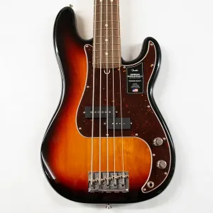 Fender American Professional II Precision Bass V - трехцветный санберст с грифом из палисандра