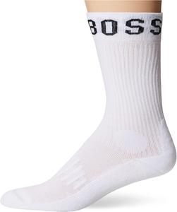 BOSS Мужские носки из хлопка с логотипом, 2 шт, Blanche