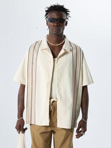 Рубашка на пуговицах VAMOS CLO Comfort fit Button Up Shirt San Bernardino, бежевый